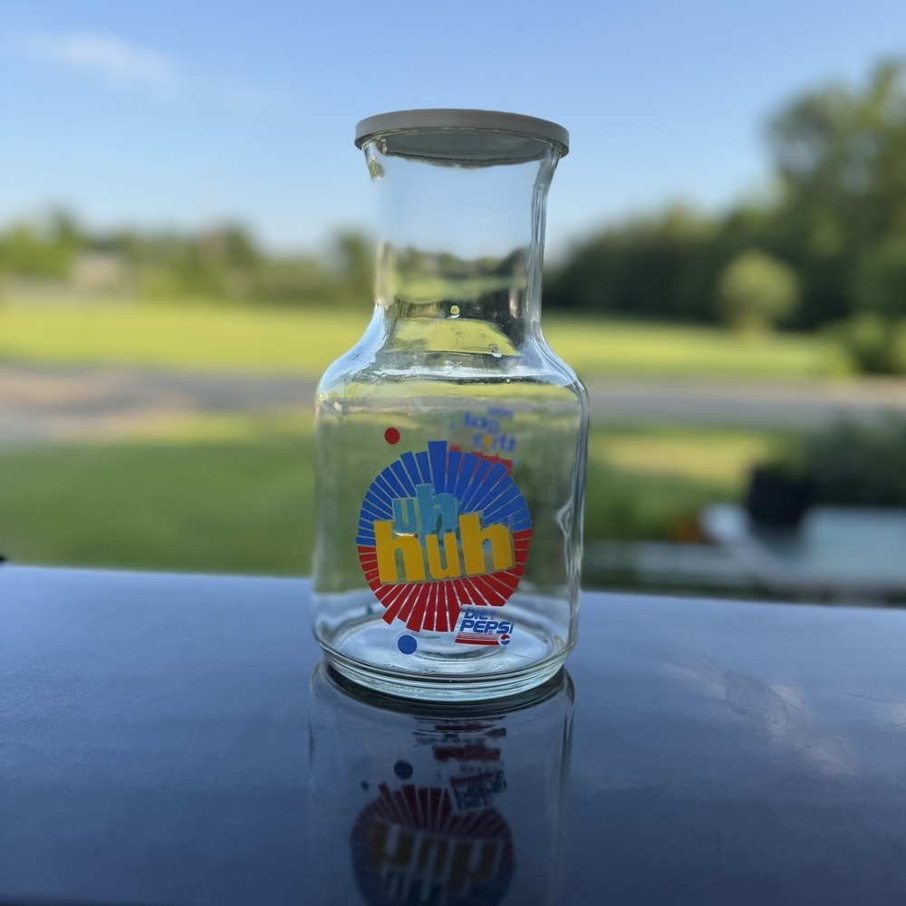 Vintage 1990s You Got The Right One Baby, Uh Huh! Diet Pepsi‎ Carafe Pitcher
